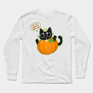 Pumpkin Princess (Veggie's cat, Hallow) Long Sleeve T-Shirt